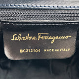 Salvatore Ferragamo Shoulder Bag BC213104 Vala vintage leather Navy Women Used