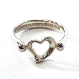 TIFFANY&Co. Ring Open heart Elsa Peretti Silver925 12 Silver Women Used