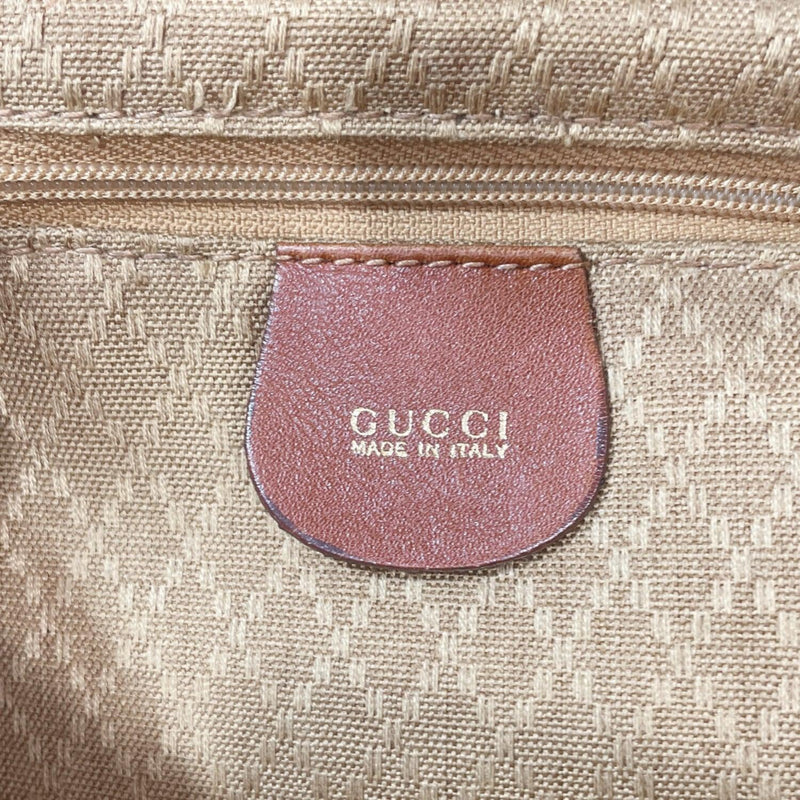 GUCCI Backpack Daypack 003 58 0016 Bamboo leather/Bamboo Brown Women Used - JP-BRANDS.com