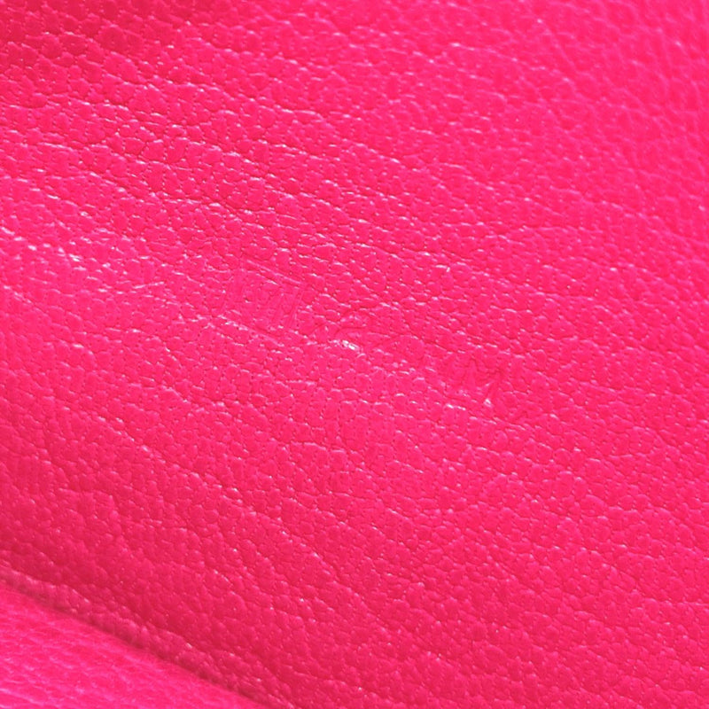 HERMES purse Bane Souffle Shave pink Rose Extreme □MCarved seal Women Used - JP-BRANDS.com