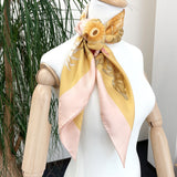Salvatore Ferragamo scarf silk Orange pink Women Used