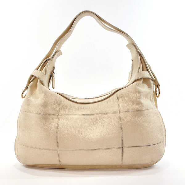Salvatore Ferragamo Shoulder Bag GD-217 469 Gancini leather off white Women Used