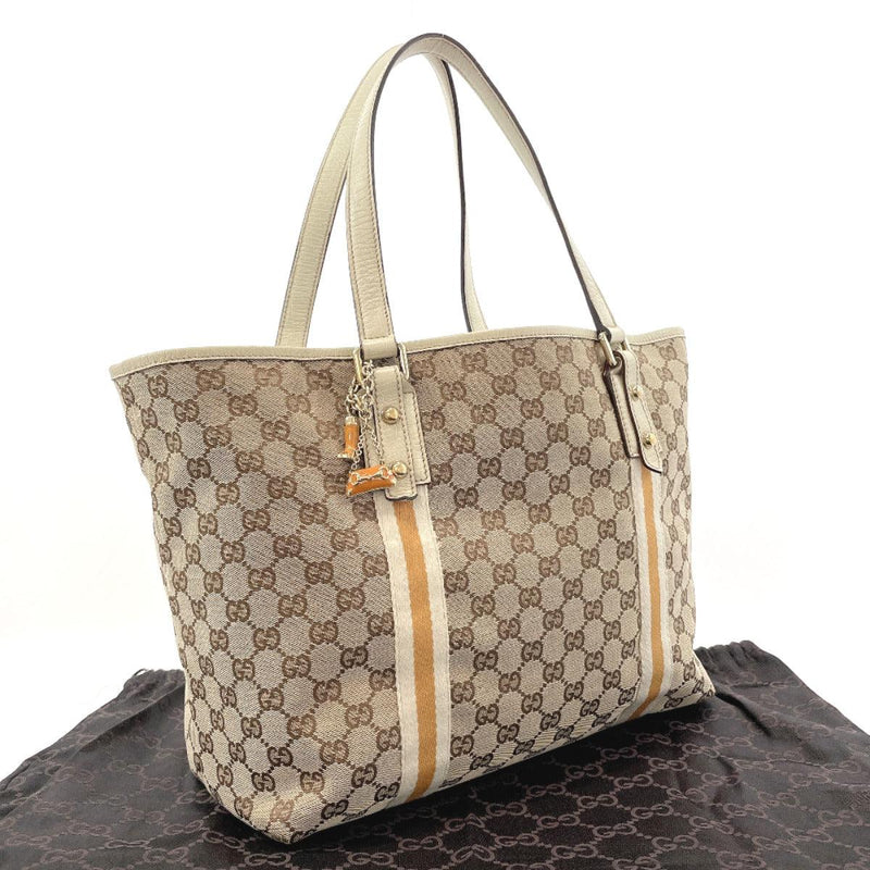 GUCCI Tote Bag 139260 GG canvas Brown Women Used - JP-BRANDS.com