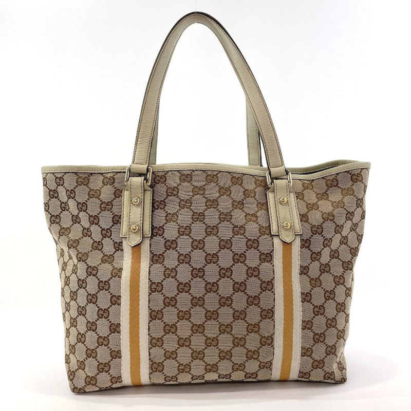 GUCCI Tote Bag 139260 GG canvas Brown Women Used - JP-BRANDS.com