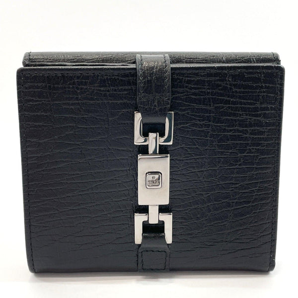 GUCCI Tri-fold wallet 05474 Jackie leather Black mens Used - JP-BRANDS.com