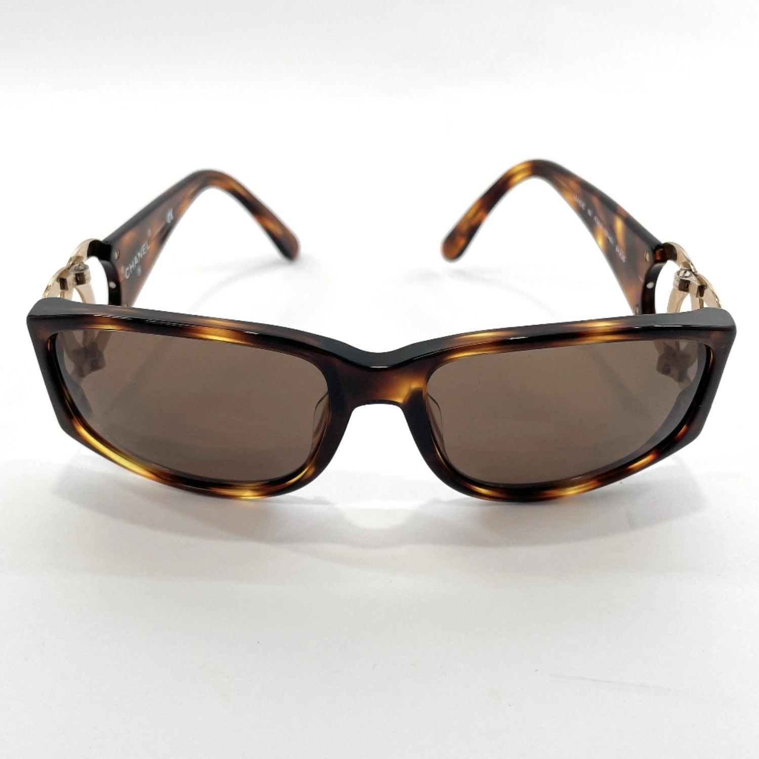 CHANEL sunglasses 01450 91235 COCO Mark Synthetic resin Brown