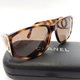 CHANEL sunglasses 02461 91235 COCO Mark Synthetic resin Brown Women Used - JP-BRANDS.com