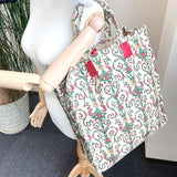 GUCCI Tote Bag Florence limited garden canvas beige Women Used - JP-BRANDS.com