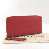 LOUIS VUITTON purse M61865 Zippy wallet Monogram unplant Red Women Used - JP-BRANDS.com