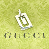 GUCCI Pendant top G logo Silver925 Silver unisex Used