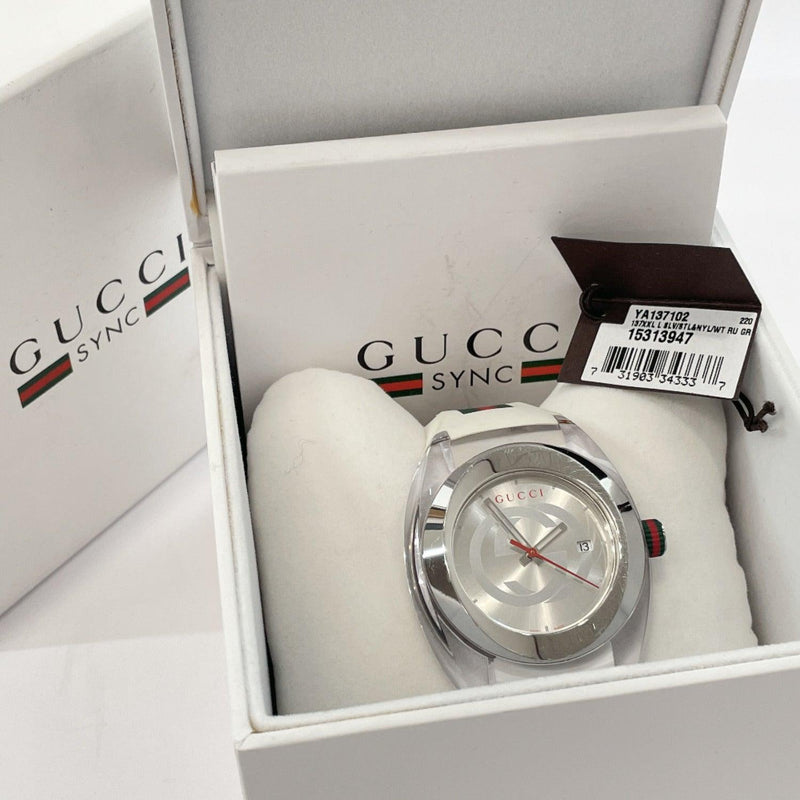GUCCI Watches 137.1 Sink quartz Sherry line Stainless Steel/rubber