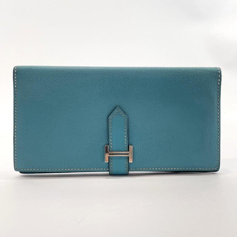 HERMES purse Bearn Classic Epsom blue Women Used - JP-BRANDS.com
