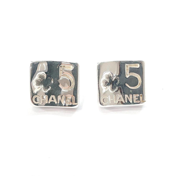 CHANEL earring Square type Silver925 Silver Women Used - JP-BRANDS.com