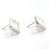 CHANEL earring Square type Silver925 Silver Women Used - JP-BRANDS.com