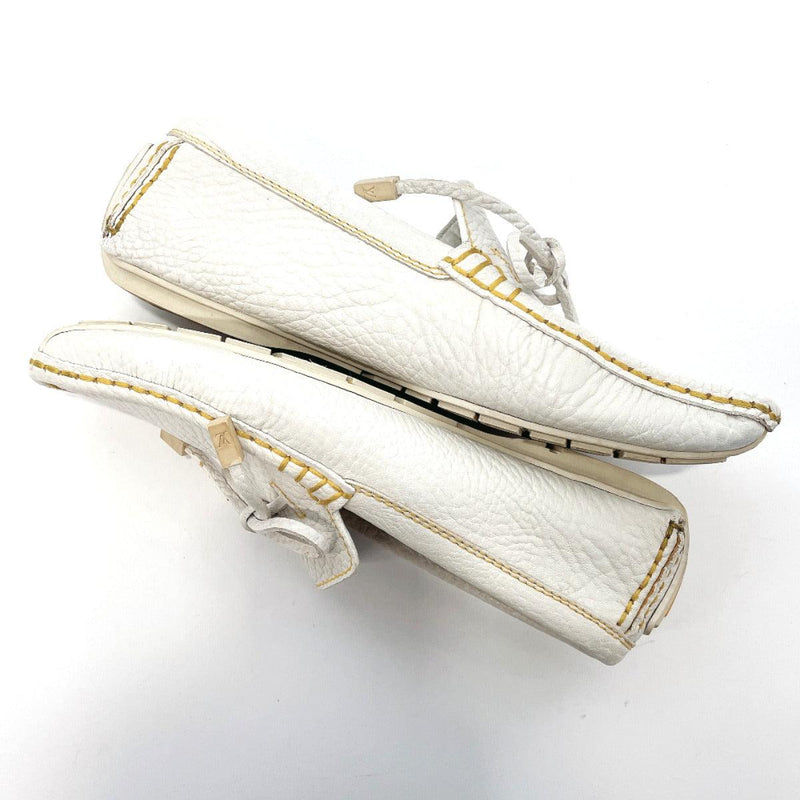 LOUIS VUITTON Moccasin Gloria line loafers leather white Women Used - JP-BRANDS.com