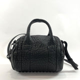 Alexander Wang Handbag Mini Rocky Mini Boston 2way leather Black Women Used - JP-BRANDS.com