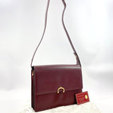 CARTIER Shoulder Bag Must Line vintage leather Bordeaux Women Used - JP-BRANDS.com