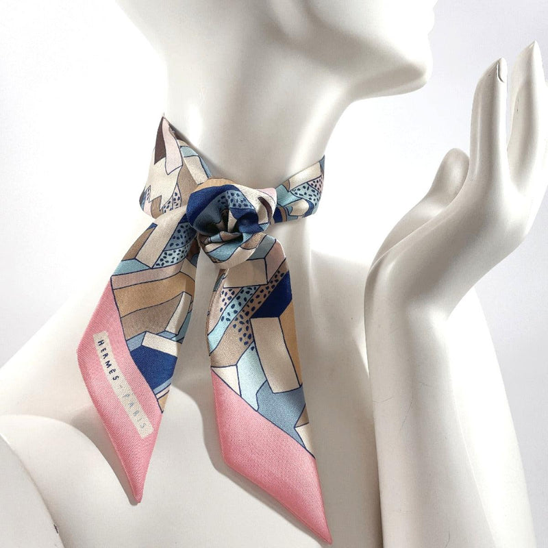 HERMES scarf Twilly On As Summer Day silk pink pink Women Used - JP-BRANDS.com
