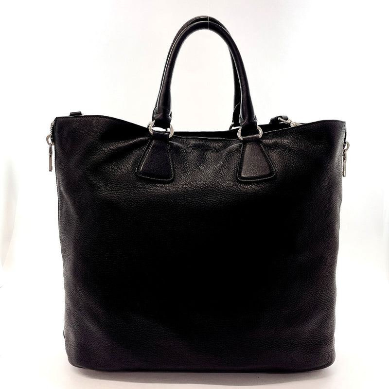 [used]-Authentic PRADA Vitello Phenix BN2419 Leather Tote Bag