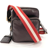 BALLY Shoulder Bag leather Dark brown unisex Used - JP-BRANDS.com