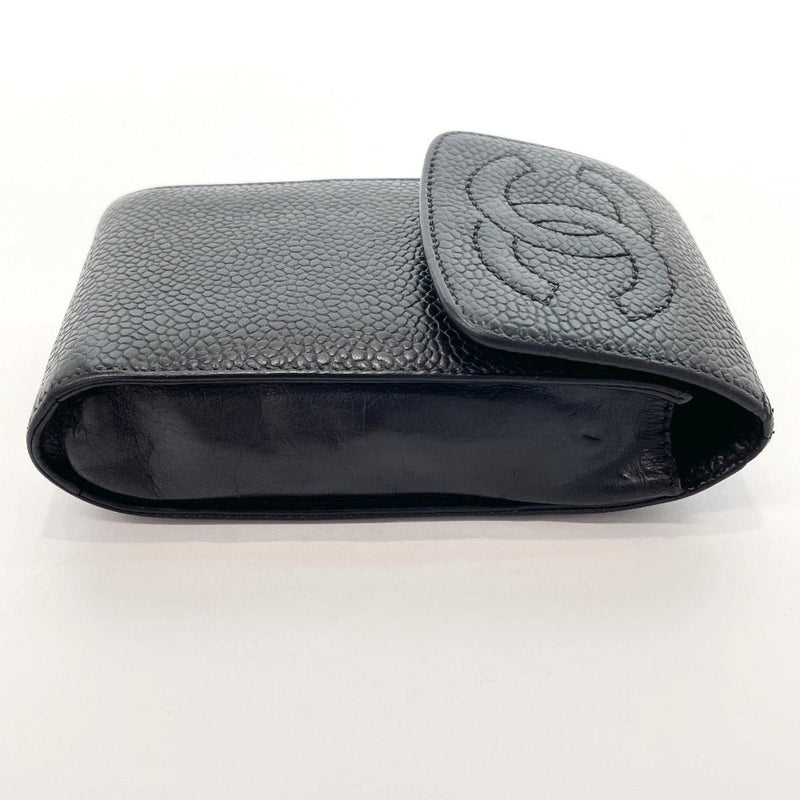 Chanel micro pouch (cigarette case) black caviar - www