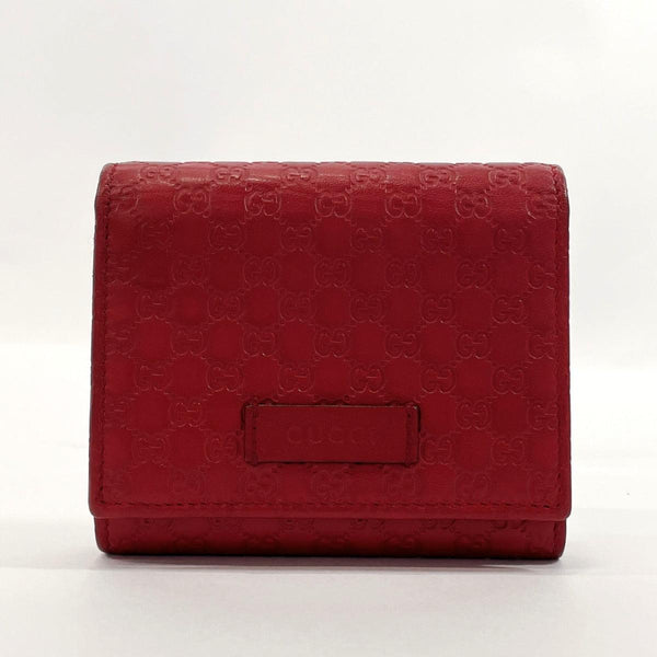 GUCCI Tri-fold wallet 510317 Micro Gucci Shima Sima leather wine-red Women Used - JP-BRANDS.com
