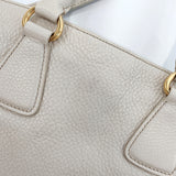 PRADA Tote Bag 2WAY leather white Women Used