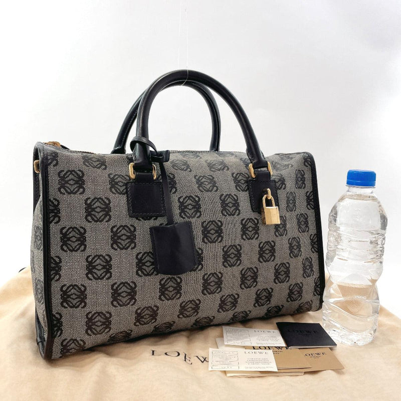 LOEWE Handbag 368.80.787 anagram PVC/leather gray gray Women Used - JP-BRANDS.com