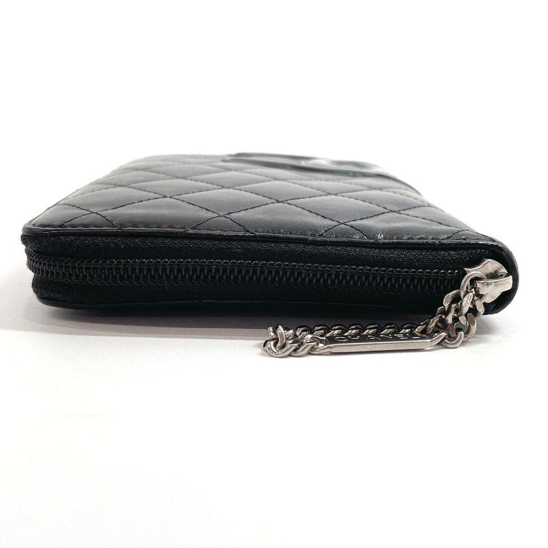 CHANEL purse Cambon line Matelasse leather Black Black Women Used - JP-BRANDS.com