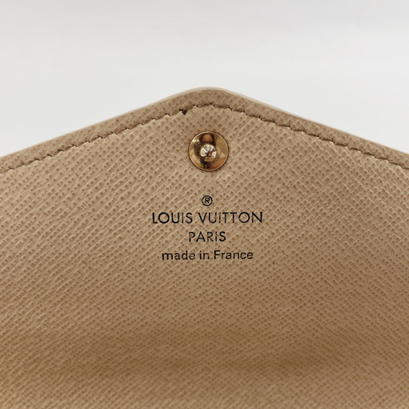 LOUIS VUITTON purse N63208 Portefeiulle Sarah Damier Azur Canvas white unisex Used