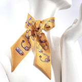 HERMES scarf Twilly silk yellow yellow Women Used - JP-BRANDS.com