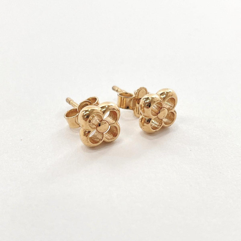 LOUIS VUITTON earring M68131 Flower full metal gold Women Used –