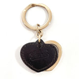 GUCCI key ring Lovely heart metal/leather gold gold Women Used - JP-BRANDS.com