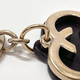 GUCCI key ring Lovely heart metal/leather gold gold Women Used - JP-BRANDS.com