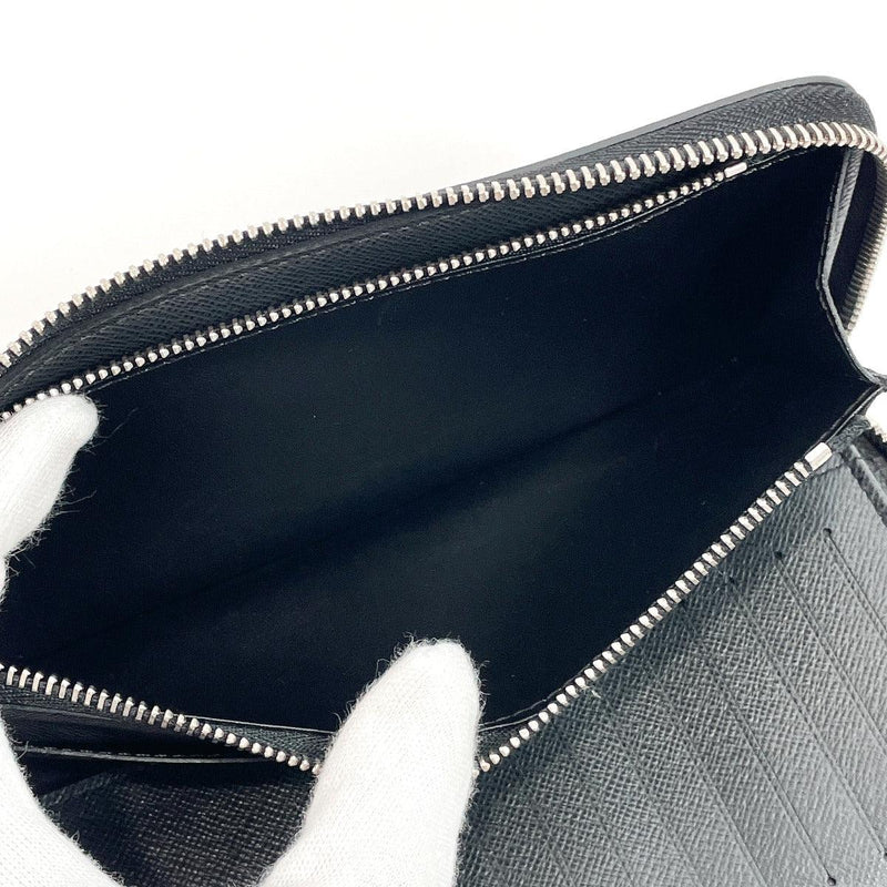 Louis Vuitton Ardoise Taiga Leather Zippy Coin Purse Vertical