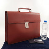 PRADA Briefcase VR0021 Safiano leather Brown mens Used