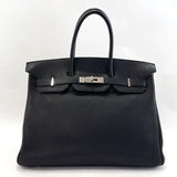 HERMES Handbag Birkin 35 Togo Black □ICarved seal Women Used - JP-BRANDS.com