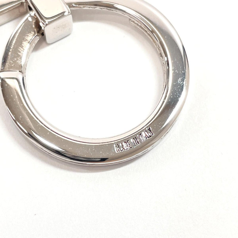 GUCCI key ring Plate type Sherry line metal Silver Silver Women Used - JP-BRANDS.com