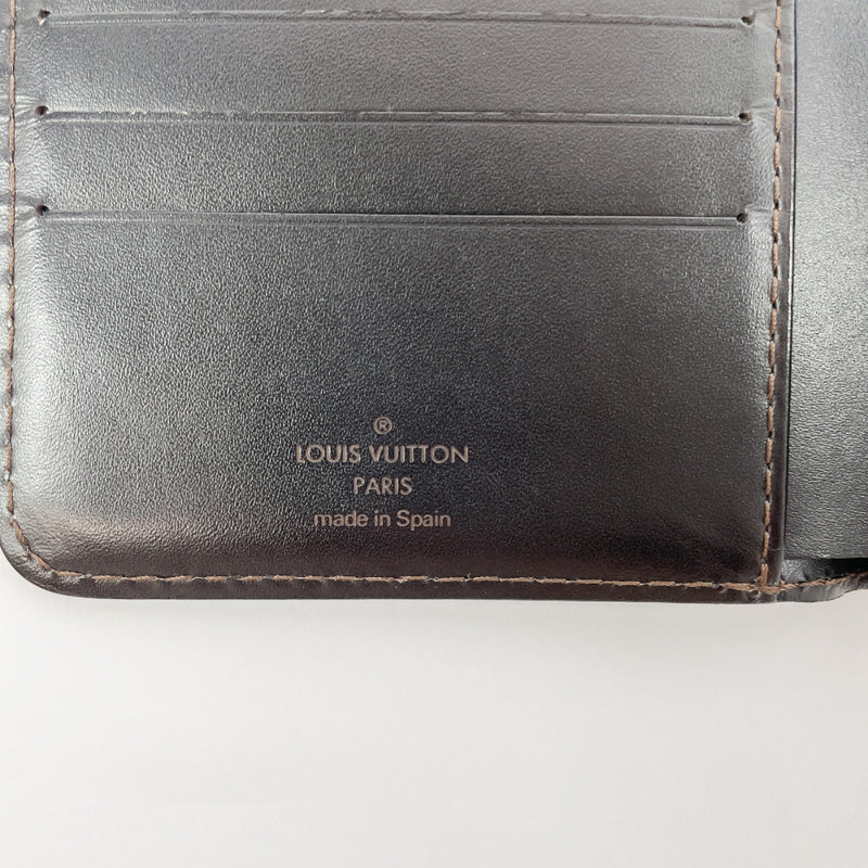 LOUIS VUITTON Utah Leather Billfold 6 Cards Wallet Coffee 25842