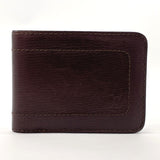 LOUIS VUITTON wallet M92074 Porte Billets 6 Cartes Crédit Utah leather Dark brown mens Used