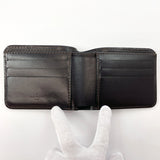 LOUIS VUITTON wallet M92074 Porte Billets 6 Cartes Crédit Utah leather Dark brown mens Used