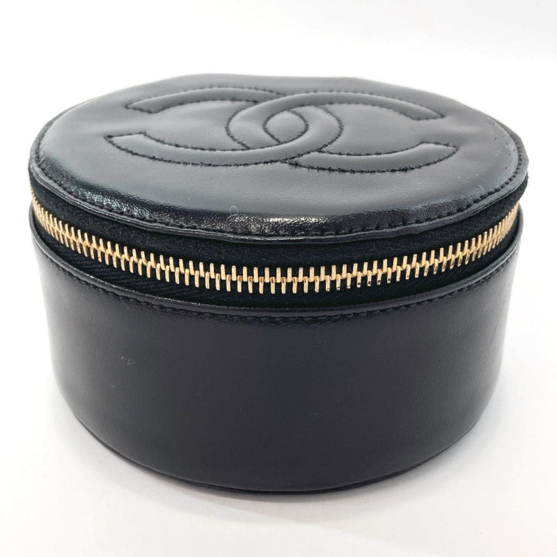 CHANEL Other accessories Jewelry case leather Black Women Used - JP-BRANDS.com