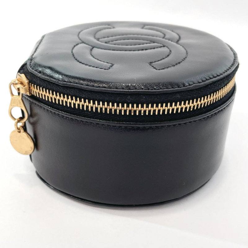 CHANEL Other accessories Jewelry case leather Black Women Used - JP-BRANDS.com