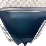 GUCCI Carry Bag 451001 suitcase GG Supreme Canvas/leather beige beige unisex Used - JP-BRANDS.com