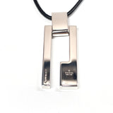 GUCCI Necklace Gwith logo Silver925 Silver unisex Used
