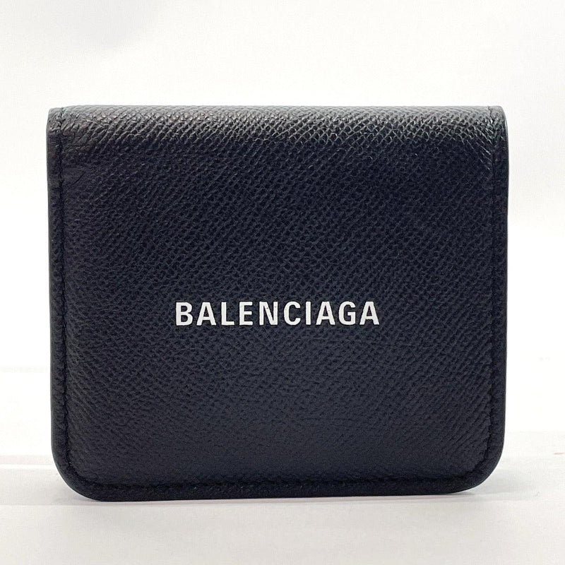 BALENCIAGA wallet 594216 leather Black unisex Used - JP-BRANDS.com