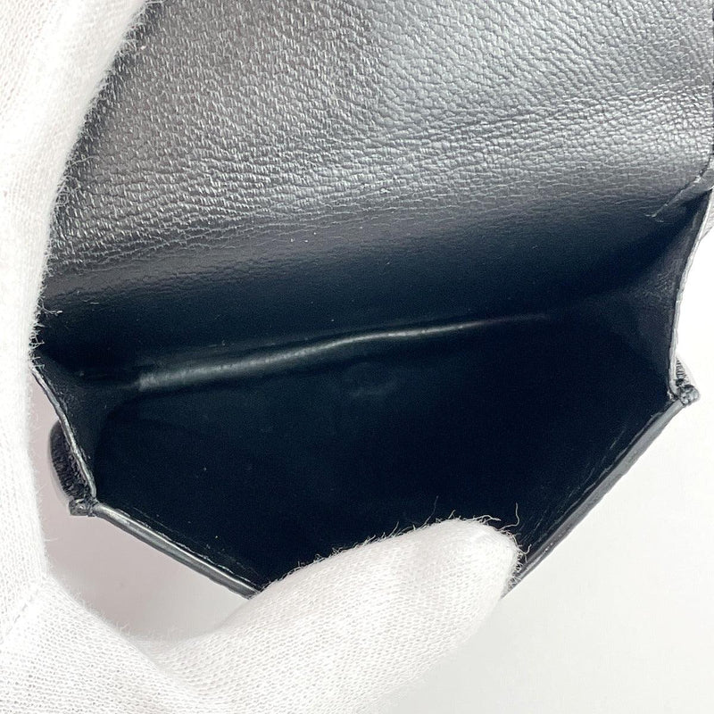 BALENCIAGA wallet 594216 leather Black unisex Used - JP-BRANDS.com