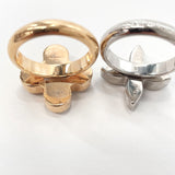 LOUIS VUITTON Ring M65247 Berg Love Letter Ring Monogram flower metal/Swarovski #13(JP Size) gold gold Women Used