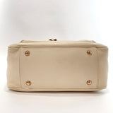 Salvatore Ferragamo Handbag EE 21 D112 Gancini leather white Women Used