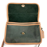COACH Shoulder Bag 1023 Old coach bicolor Grain leather Moss green Moss green Women Used - JP-BRANDS.com